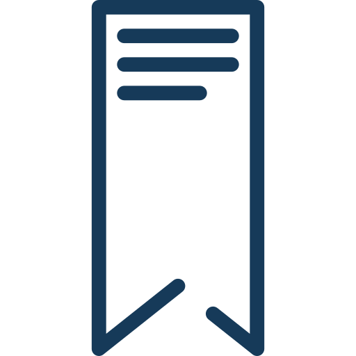 Bookmark line icon